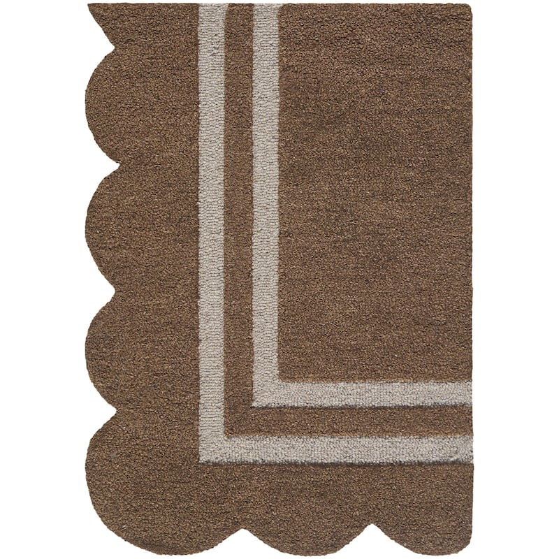 Livabliss Scalloped Modern & Contemporary Area Rug