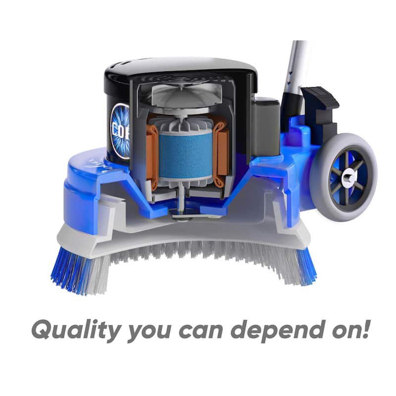 Prolux Core 13" Heavy Duty Single Pad Commercial Polisher Floor Buffer Machine Scrubber - Blue - 29 x 84