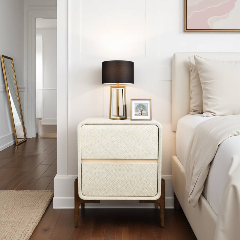 NPD Furniture Lotie 2-Drawer Nightstand