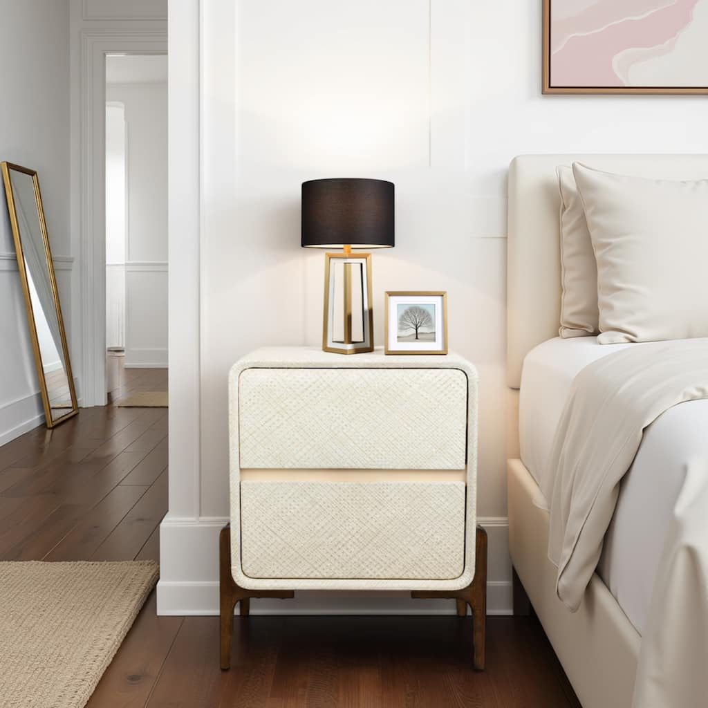 NPD Furniture Lotie 2-Drawer Nightstand