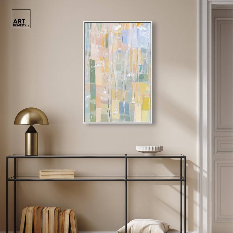 Vertical Drips Canvas by Art Remedy
