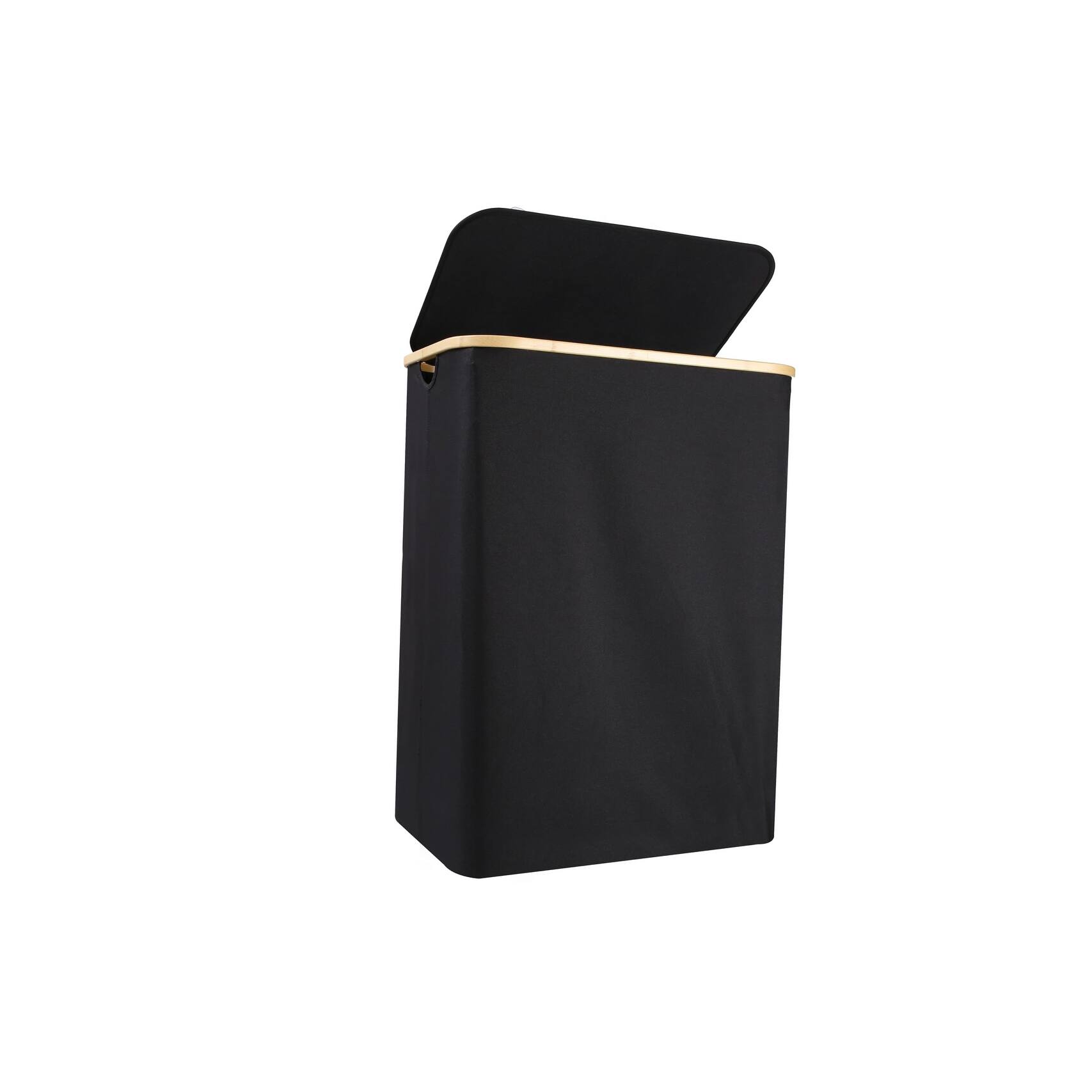 Black Hampers for Laundry, 160L Extra Large Laundry Basket Bamboo, 3