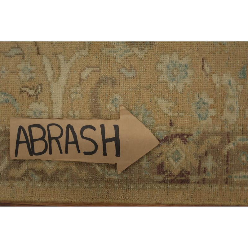 Hand Knotted Oriental 100% Wool Carpet Traditional All-Over Brown Ziegler Area Rug - 3' 10'' X 2' 1''