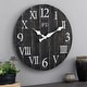 preview thumbnail 12 of 19, FirsTime & Co. Rustic Farmhouse Barn Wood Wall Clock