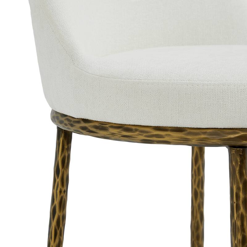 Christopher Knight Home - Altea Modern Upholstered Bar Stool with Forged Metal Legs, Set of 2