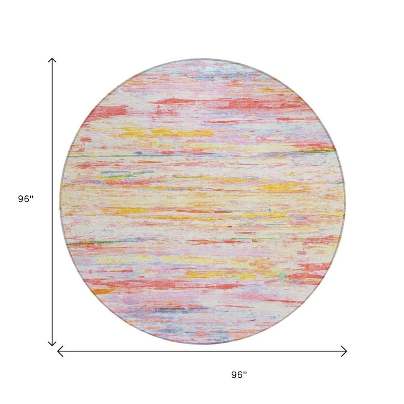 HomeRoots Abstract Transitional Rectangle Outdoor Rug
