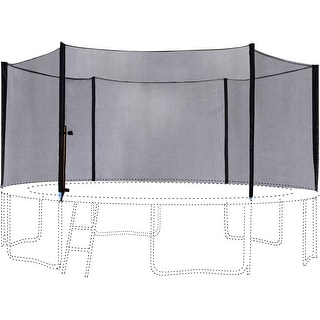 ExacMe Round Trampoline Replacement Enclosure Net with Poles and Ladder, 6180-N