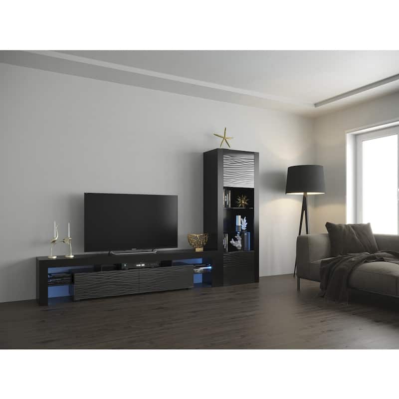 Strick & Bolton D'Olivier Modern TV Stand and Bookcase