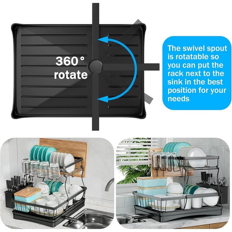 Large Dish Drying Rack for Kitchen Counter