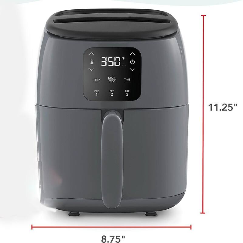 Air Fryer Oven, 2.6 Qt., Grey, Compact Air Fryer Bed Bath & Beyond
