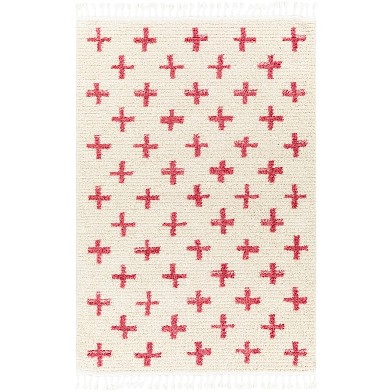 Livabliss Casual Casablanca Shag Graphic Area Rug