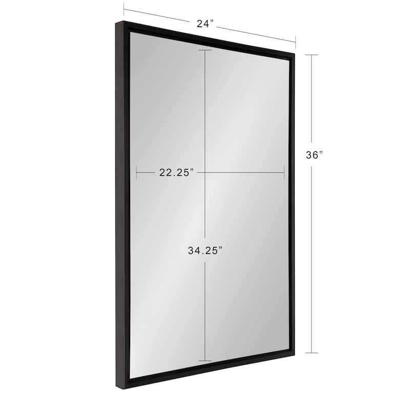 Kate and Laurel Evans Framed Floating Wall Mirror