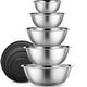preview thumbnail 1 of 29, Heavy Duty Meal Prep Stainless Steel Mixing Bowls Set with Lids Silver