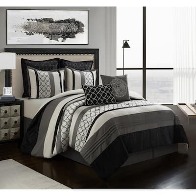 Nanshing Avalon Trellis 8-Piece Moroccan Print Comforter Set
