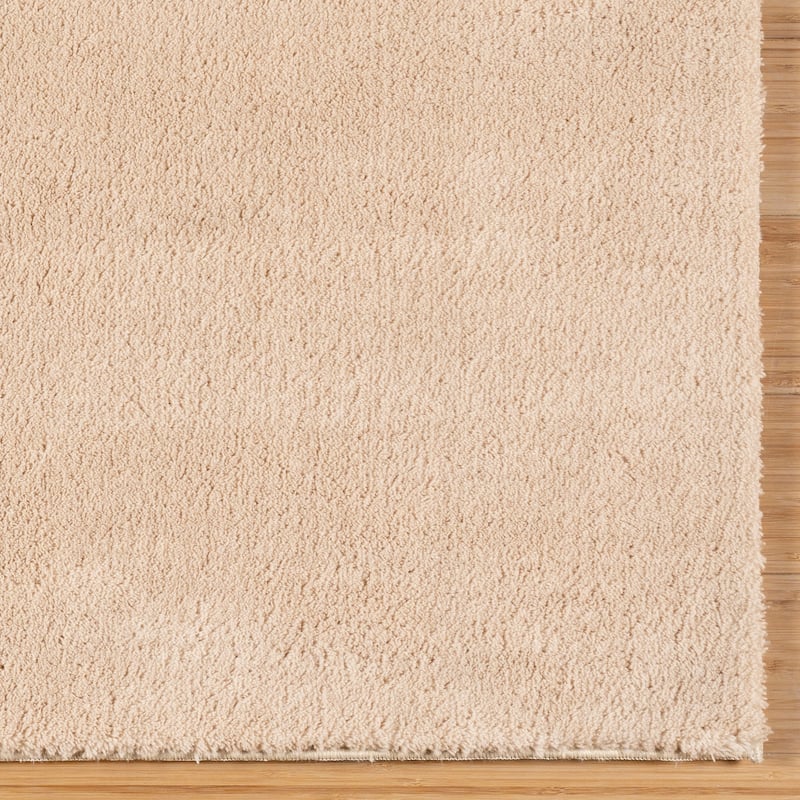 Gertmenian Cadence Tonee Plush Polyester Solid Color Non-Slip Shag Indoor Area Rug