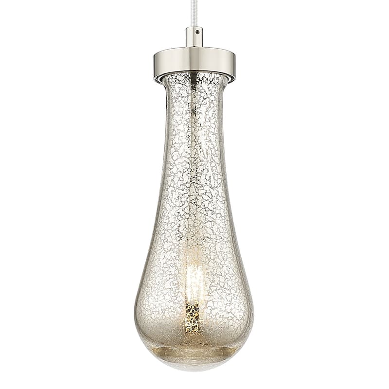 Innovations Lighting 451-1P-G451-4ME Owego 11" Tall Mini Pendant with - Polished Nickel