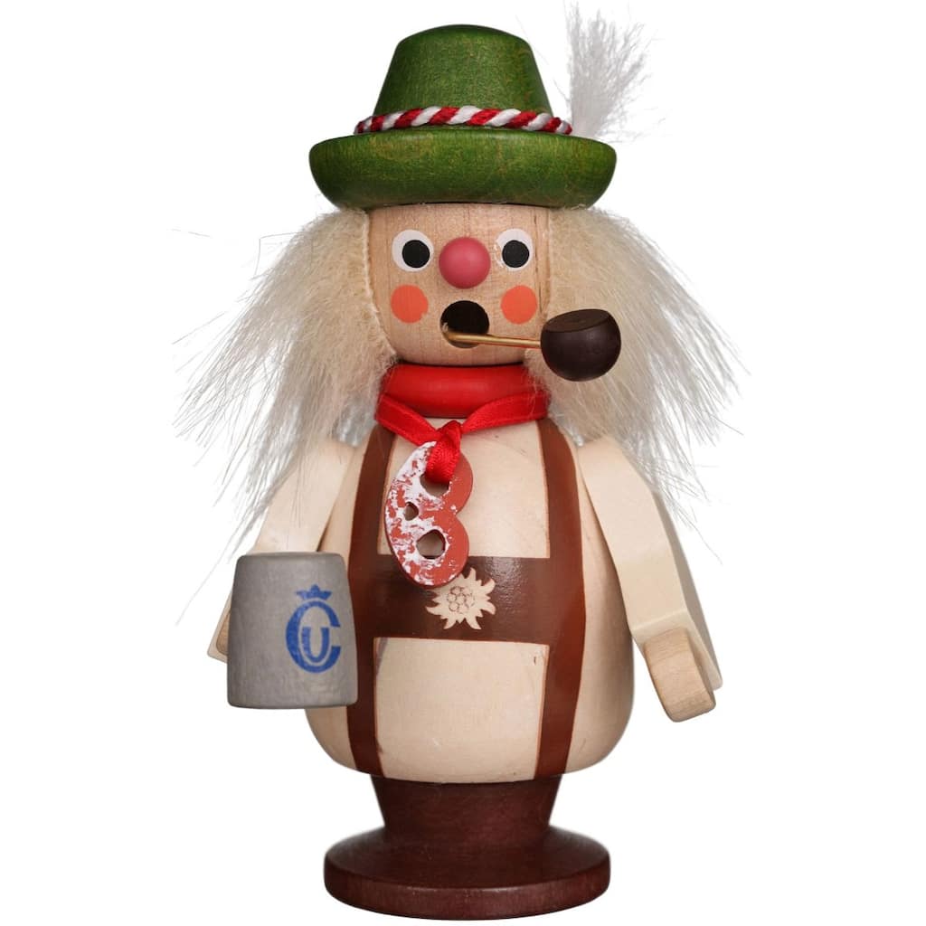 5" Christian Ulbricht Bavarian Holding a Mug Christmas Incense Burner
