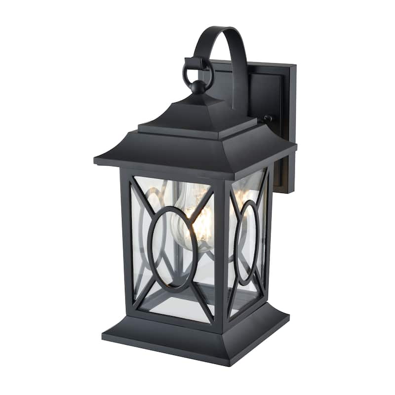Allbert Outdoor Wall Sconce Powder Coated Black - Powder Coated Black