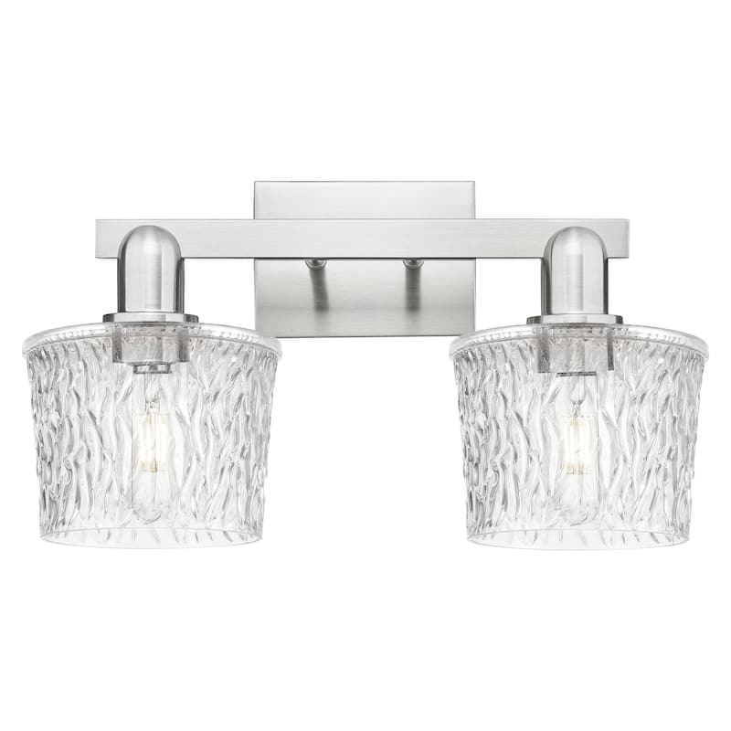 Innovations Lighting 716-2W-11-18 Niagara Vanity Niagara 2 Light 18" - Brushed Satin Nickel / Clear