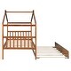 preview thumbnail 24 of 34, Twin Size Wooden House Bed with Twin Size Trundle