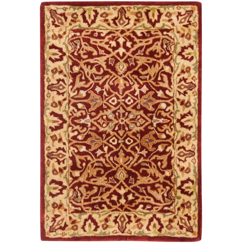 SAFAVIEH Handmade Persian Legend Cordula Traditional Oriental Wool Rug - 2' x 3' - Rust/Beige