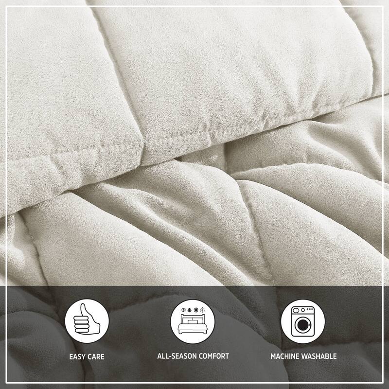Wrangler Legendary Solid Microsuede/Sherpa Reversible Comforter Set