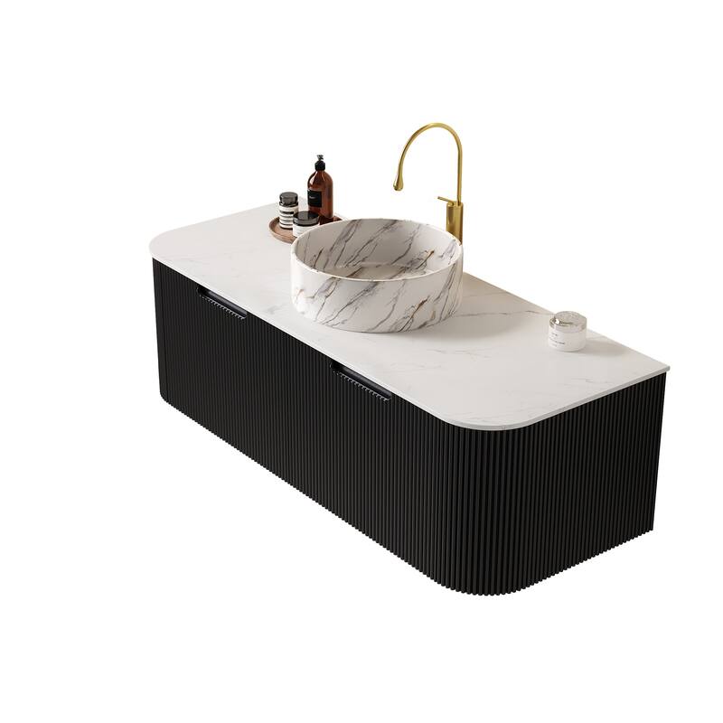 Wall Mounted Bathroom Vanity with Sink