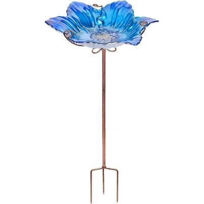 Bird Baths for Outdoors Glass Bird Bath Bowl Outdoor Bird Feeder