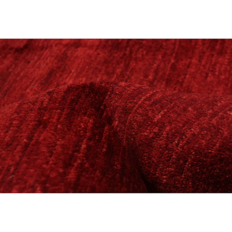 Pak Finest Gabbeh Red Rug 6'7" x 9'5" - 6'7 x 9'5