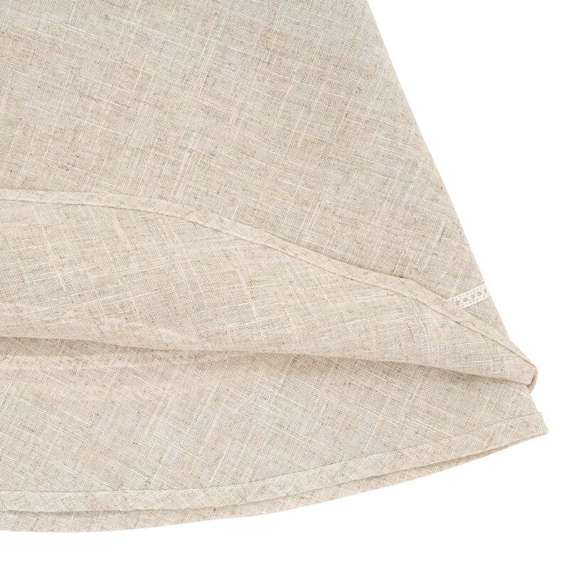 Timeless Solid Linen-Blend Tablecloth with Subtle Texture for Everyday Dining & Entertaining