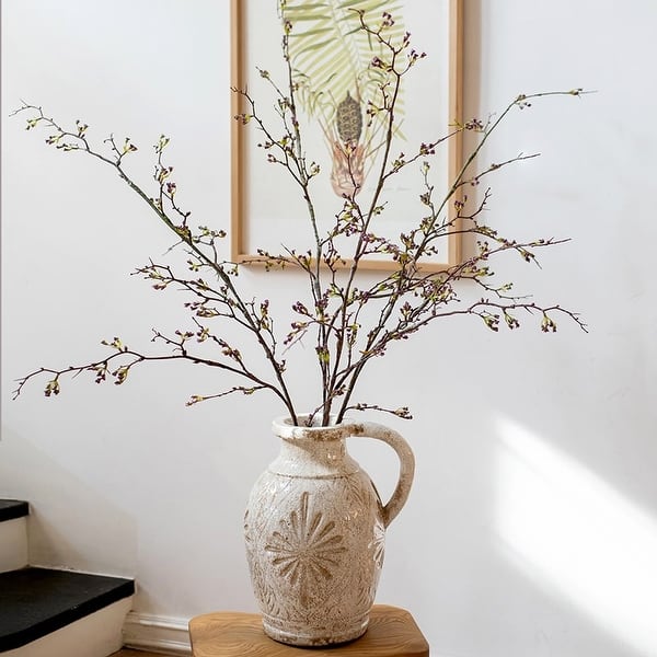 RusticReach Long Weigela Flower Stem 63" Tall - [B]-Three Stems - Purple