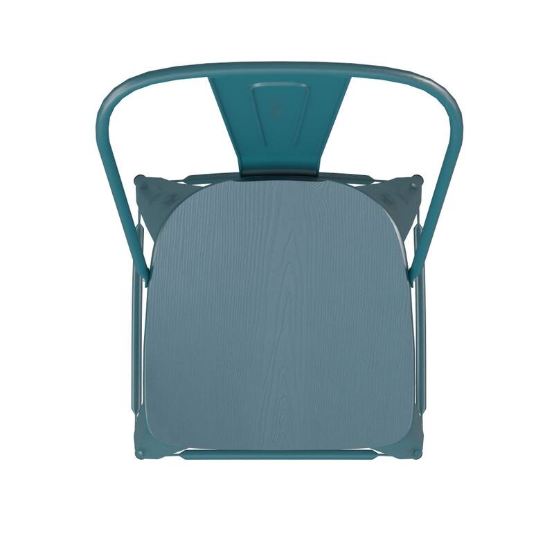 All-Weather Counter Height Stool with Poly Resin Seat