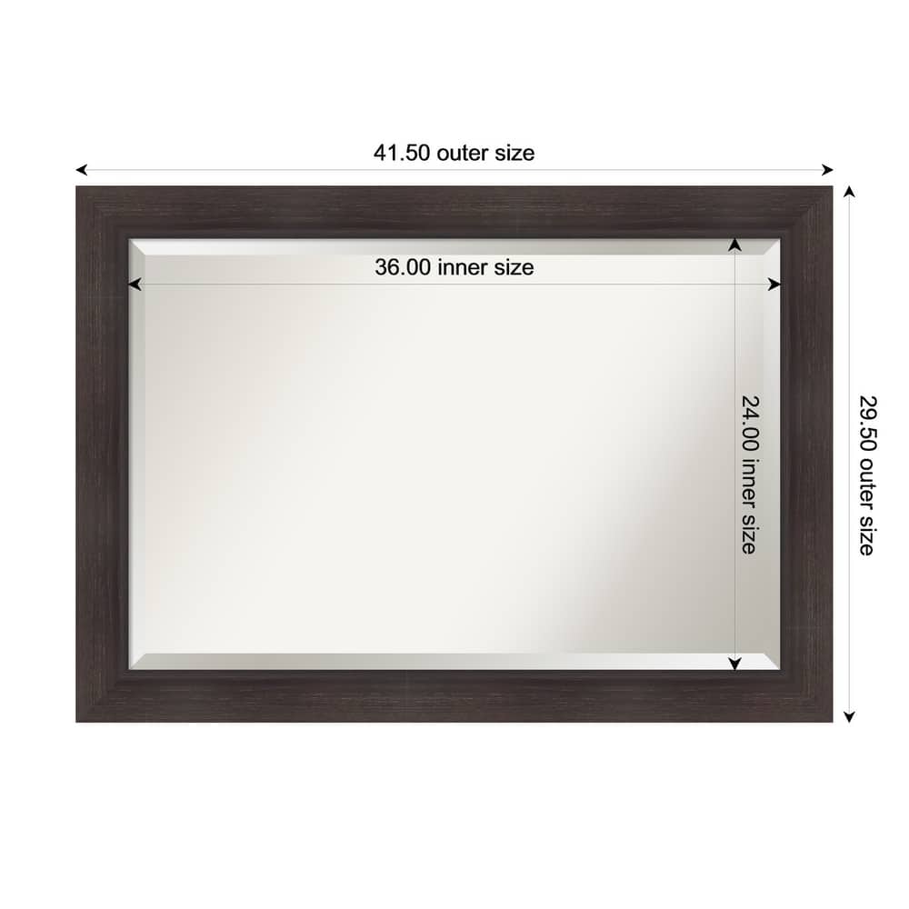 Sloped Beveled Framed Wall Mirror