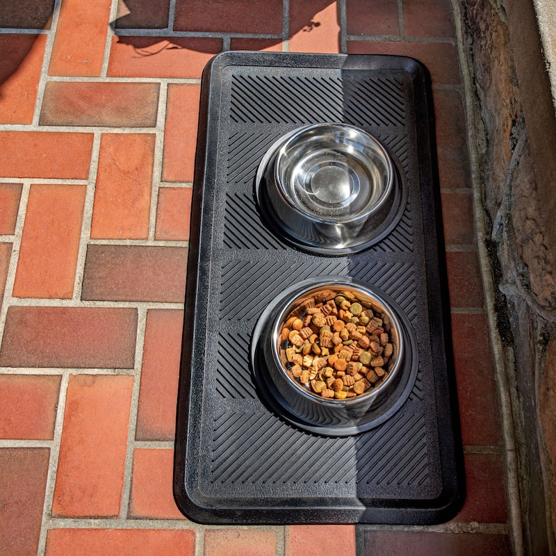 Mohawk Home Rubber Boot Tray Black 1' 4" X 2' 8" Door Mat - 16" x 32"