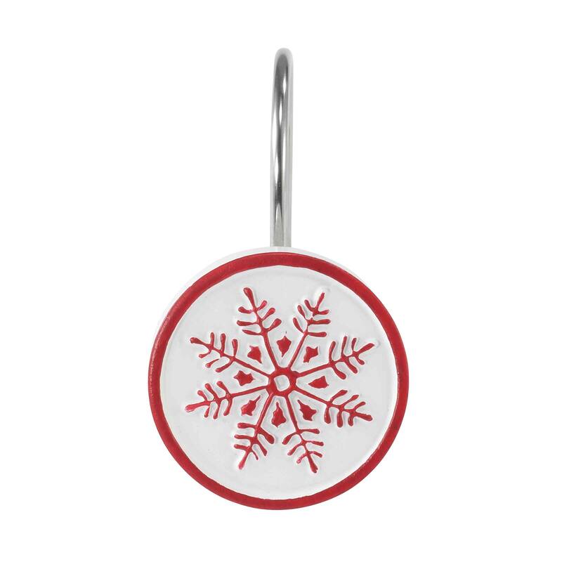 Avanti Linens Sparkle Shower Hooks - White