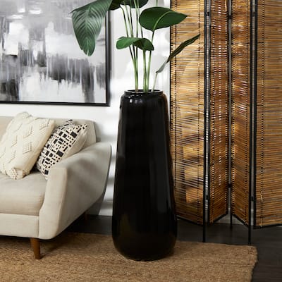 Black Resin Vase