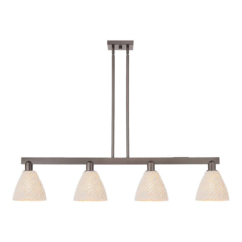 Innovations Lighting 716-4I-10-48 Natural Ballston Dome Linear Natural - Oil Rubbed Bronze / Natural