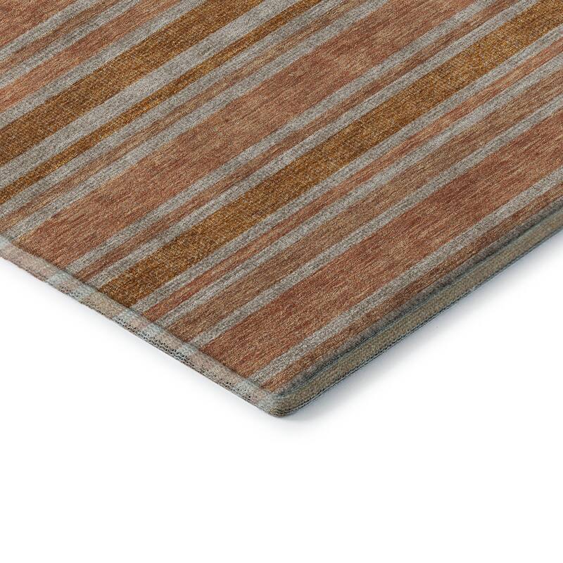 Premium Washable Super Soft Modern Cabana Stripe Mayfield Rug
