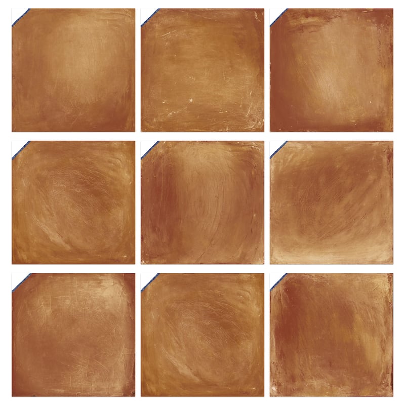 Merola Tile Sentier des Ocres Coin Blue 7-7/8" x 7-7/8" Porcelain Floor and Wall Tile