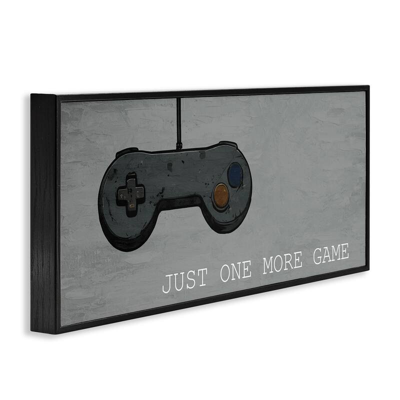 Stupell Just One More Rustic Gaming Framed Giclee Art Design By Kim Allen