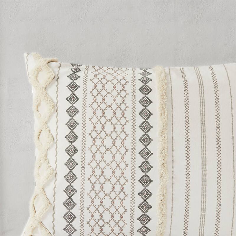 GDF Studio - Imani Cotton Printed Comforter Set with Chenille Detailing