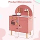 preview thumbnail 11 of 28, Costway Play Kitchen for Kids with Stoves Faucet Sink Microwave Oven - See Details