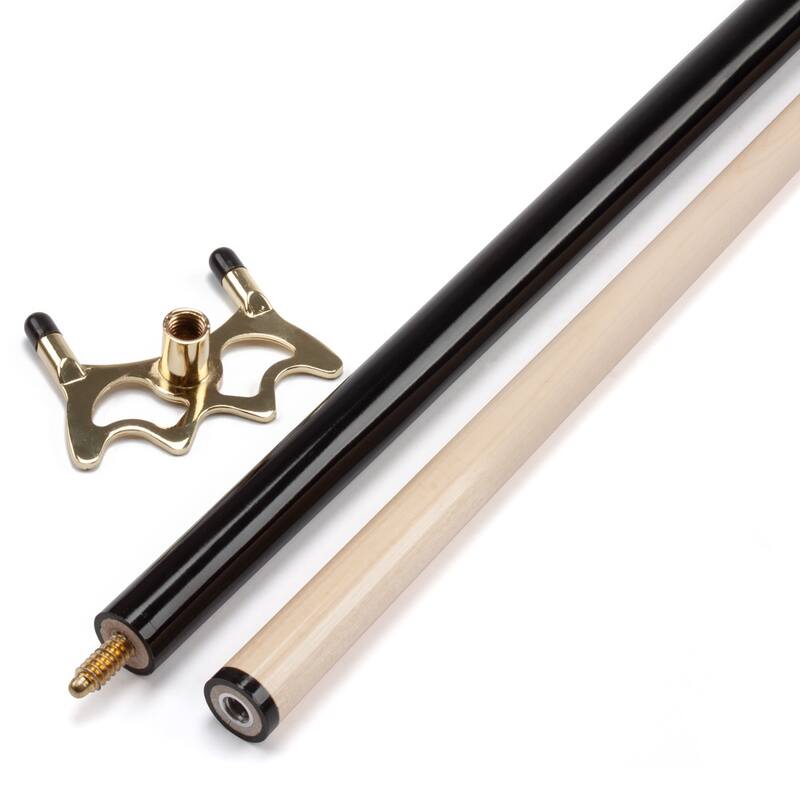 GSE™ 2-Piece Billiard Pool Cue Stick with Screw-on Bridge Head. Pool Bridge Cue Stick - 58-Inch