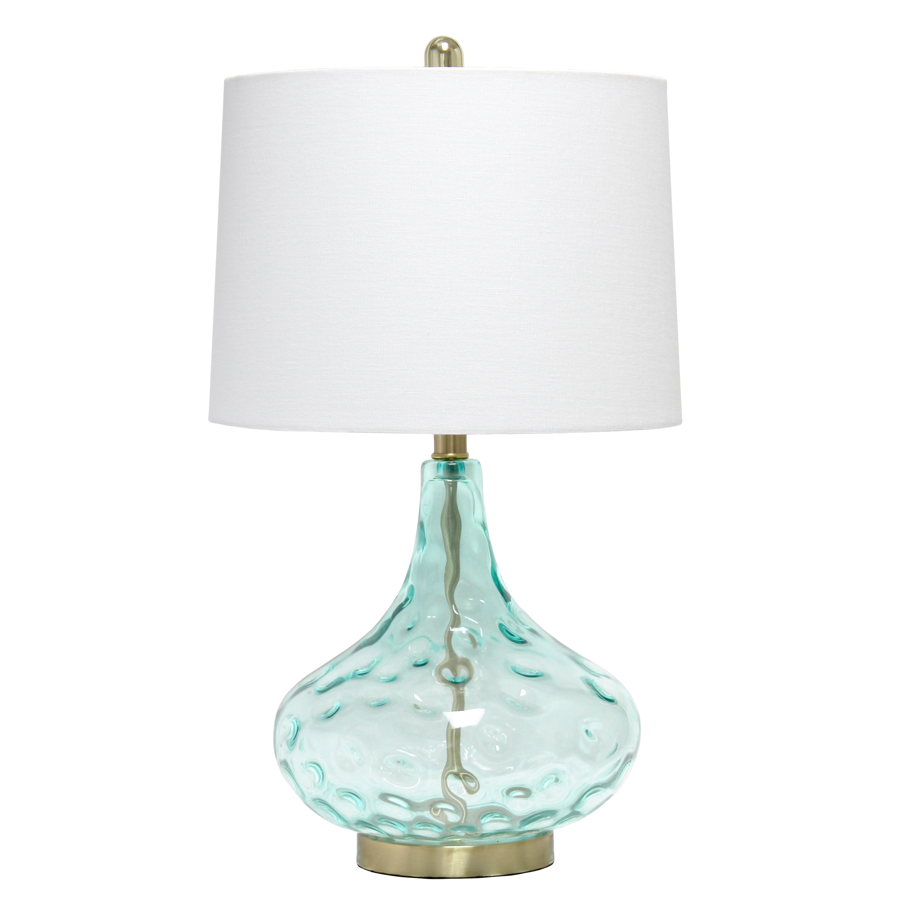 Aqua glass lamp base 2025