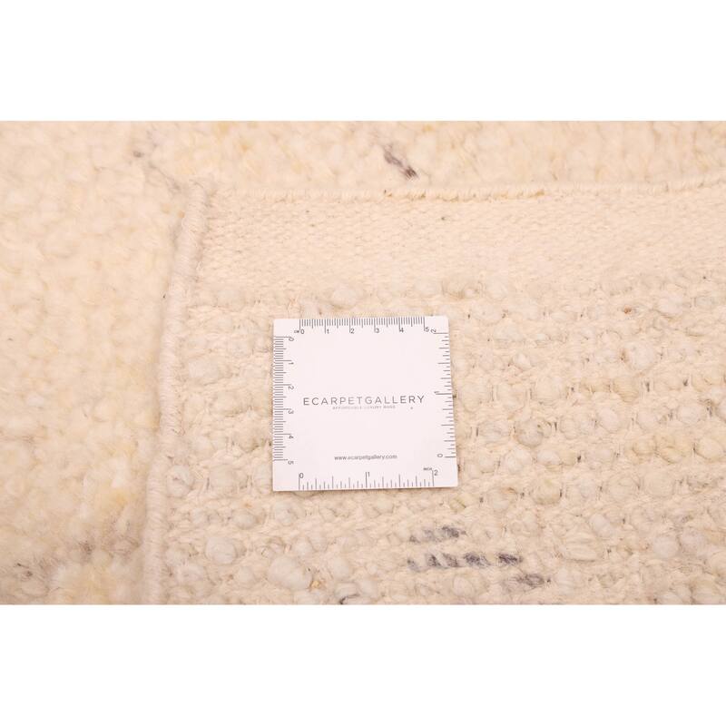 ECARPETGALLERY Hand-knotted Looma Cream Wool Rug - 8'3 x 10'3