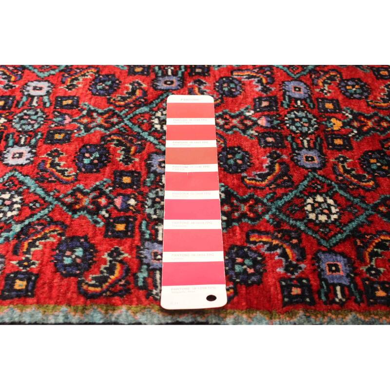 ECARPETGALLERY Hand-knotted Andelz Red Wool Rug - 2' 6" x 9' 3"