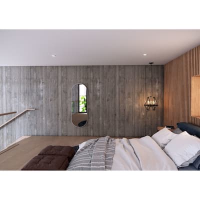 Glass Warehouse SF-PL-22X60 Inara 22" W x 60" H Oval Framed Bathroom