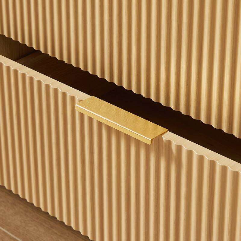 6 Double Dressers with Wavy Drawers(1PCS)