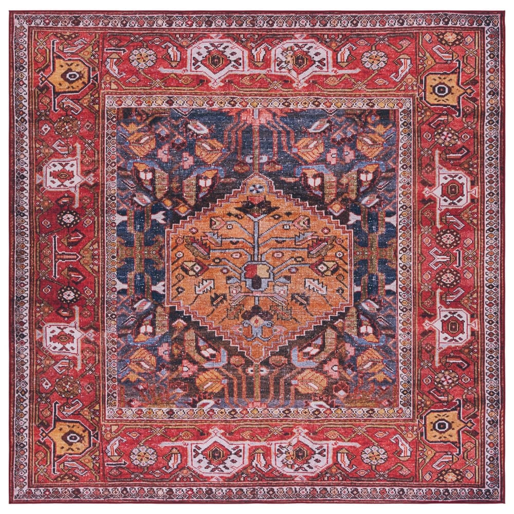 SAFAVIEH Tucson Machine Washable Slip Resistant Armenuhi Traditional Rug