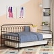 preview thumbnail 4 of 16, The Novogratz Bright Pop Full Metal Daybed with Twin Trundle Bed